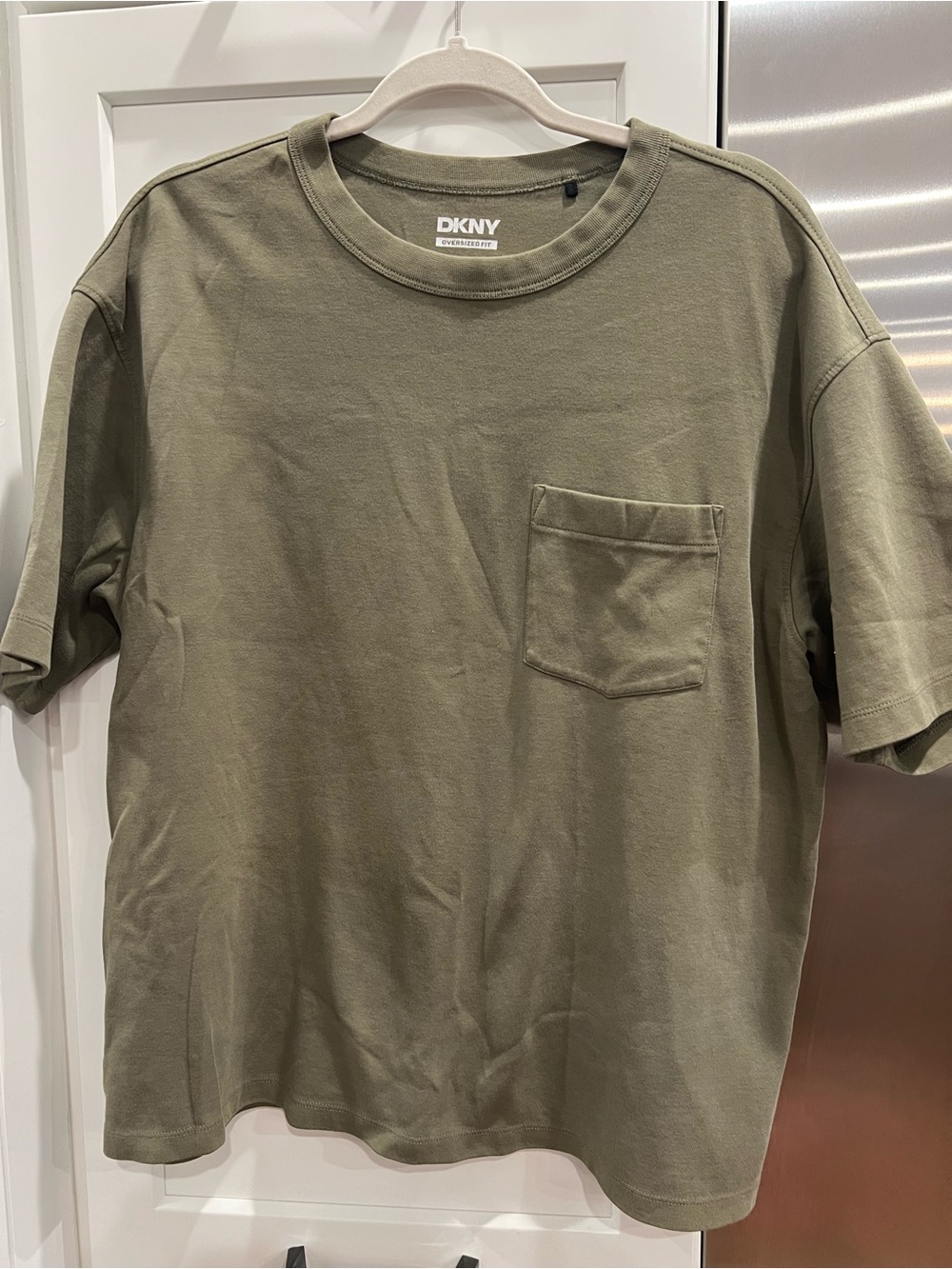DKNY Olive Green Short-Sleeve Pocket Tee, Men’s, Size: Medium‎